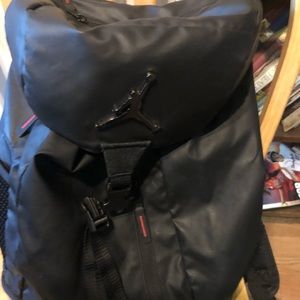 Jordan Leather Bag (Black/Red)